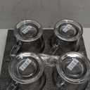 Mfacoy Glass Coffee Mugs Set of 4, Clear Large Coffee Mug 15 Oz With Handles for Hot Beverages, Clear Mugs for Tea, Cappuccino, Latte, Espresso Coffee, Juice, Glass Coffee Cups | Large Coffee Mug, With Handles, for Hot Beverages, Clear Mugs, for Tea, Cappuccino