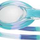 TYR Swimple Tie-Dye Kids' Swim Goggles (Clear/Purple/Teal)