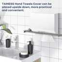 Acrylic Hand Towel Box Cover Compatible with Kleenex Disposable Hand Towels Wall-Mounted Paper Towel Dispenser Suitable for Tabletop, Bathroom, Car, and Office Use Valentine's Day Gifts (White)