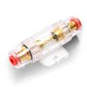 4-8 Gauge AWG in-line Fuse Holder with 60A AGU Fuses for Car Audio, Alarm, Amplifier, Compressors, Automotive Fuse Holder 60A