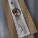 HUOKU Dimmable Gold Bathroom Light Fixtures, 24 inch Spiral Design Modern LED Bathroom Vanity Lights Over Mirror, 15W Wall Light Fixtures for Living Room Cold White 6000K