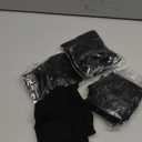 Boao 4 Pairs Women's Silk Thigh High Stockings Sheers Nylon Socks for Women Halloween Cosplay Party Tights Accessory (Large, Black)