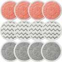 Pmosata Rotating Mop Replacement Pads Compatible with Bissell Spin-Wave 3897A 3712C 3712W SmartSteam Scrubbing Steam Mop, Spinwave Mop Pads 12 Pack