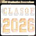 Graduation Class of 2026 Light up Marquee Letters, 2.68 ft Large LED Graduation Letters and Numbers for Grad Party Decorations, Photo Backdrop, High School College Grad 2026 Decor