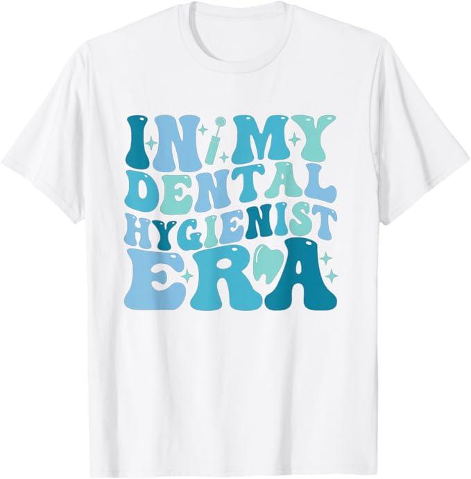 Retro in My Dental Hygienist Era Dentist Dental Student T-Shirt, Size S
