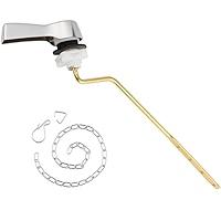 Universal Side Mount Toilet Handle Angle-Mount Adjustable Trip Lever Tank Flush Lever Replacement Handle