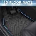 Mixsuper Floor Mats for Tucson 2022-2026 (Not for Hybrid Models & PHEV) All Weather Floor Liners 1st and 2nd Row Set Black