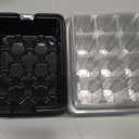Seed Starter Tray, 10PCS Seed Starter Kit, Seedling Starter Trays with Heightened Lids for Seed Staring, Indoor Gardening Plant Germination Trays (12 Cells per Tray) Black