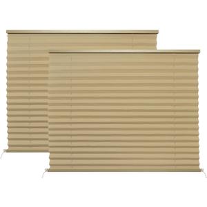 RV Blinds Shades for Window,32" W x 24" L RV Pleated Shades RV Camper Blinds and Shade for RV Camper Travel Trailers Motorhome-1Pack (Tan)