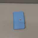 misppro PU Leather ID Credit Card Wallet Holder - 20 Card Slots, Slim & Lightweight, Perfect for Travel, Gift for Women & Men, Blue