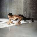 WOOD CITY 2 PCS Wood Push Up Bars Stands with Non-Slip Base, Supports Aerobics and Upper Body Strength Training for Men and Women, Joint-friendly Beech Wood Home Fitness Equipment