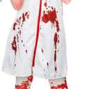Zhanmai Halloween Zombie Nurse Costume for Ladies - Horror Party Accessory (Medium)