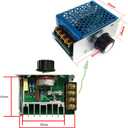 4000W Motor Speed Controller, Motor Control Board AC 110V Adjustable Voltage Regulator SCR High Power Dimmer Controller Temperature Governor Dimming Monitor