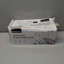 54 Inch X 300 Feet Plastic Table Cover Roll Disposable Tablecloth with Slide Cutter for All Type/Shape Tables | Table Cover for Party, Picnic, Banquet & Outdoor Activities (White)