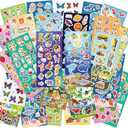 Kid Stickers Bulk - 36 Kid Sticker Sheets, 800+ Pieces Cartoon Animal Waterproof Decals, Favor Stickers for School, Party Favors, Scrapbooking