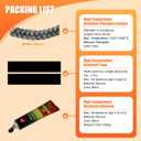 Protalwell Wood Stove Gasket, 5/16" Wood Stove Door Gasket Kit, High Temperture Resistant Gasket Rope Replacement for Stove or Fireplace Doors, Grey Color Fiberglass Gasket