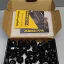 MIKKUPPA 24pcs M14x1.5 OEM Lug Nuts - Replacement for 2015-2024 Ford F-150 F150 Expedition Lincoln Navigator Factory Wheels, Black OEM Solid One Piece Design Large Acorn Seat Tire Lug Nuts