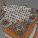 SOLY HUX Women's Paisley Print Bandana Hem Cami Top Spaghetti Strap Tie Back Summer Tops (Large)