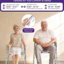 KEKOY Toilet Seat Risers for Seniors with Handles, Adjustable Height and Width Elevated Toilet Seat, Tool-Free Assembly Padded Seat for Elderly Handicap, Fits Most Round and Elongated Toilets, Grey