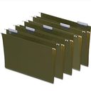 Staples Hanging File Folders 5-Tab Letter Standard Green 50 / Box (266262) TR266262