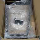 16 '' Trapezoid Metal Table Legs for DIY Furniture, Bench Legs, Coffee & Side Table Feets, Nightstand, Heavy Duty Black Desk Chair Stool Feets (H16'' x W11'', Set of 2)