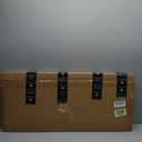 HVAC Premium 34'' x 12'' [Duct Opening] Flat Stamped Steel Return Air Grille - Sidewall and Ceiling - HVAC Vent Duct Cover - White [Outer Dimensions: 35.75''w X 13.75''h]