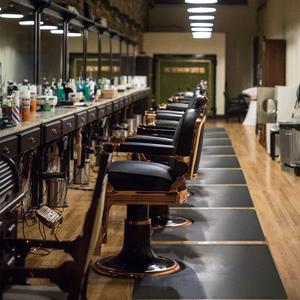 Salon mats for Hair Stylist 3'x5' Barber Shop Salon Floor Chair Mat - Black Square Anti-Fatigue Salon Floor Mat -1/2" Thick Salon Standing Mat