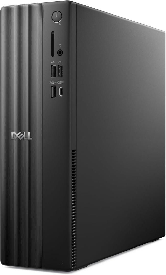 Dell Slim Desktop ECS1250 - Intel Core Ultra 5-225 Processor, Intel UHD Graphics, 16GB DDR5 5600MT/s Memory, 512GB M.2 SSD, 3.0 SD Card Reader, Wired Keyboard and Mouse, Basic Onsite Service
