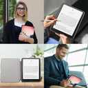 Smart Case Compatible with 7" Kindle Paperwhite 12th Generation (2024) and Kindle Colorsoft Signature Edition - Premium PU Leather Cover with Auto Sleep/Wake, Dimmed Night