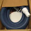 Pool Vacuum Hose, Heavy Duty Manual Swimming Pool Cleaner Hose With Swivel Cuff for Above Ground and Inground Pools, 1-1/2 Inch x 18 Ft