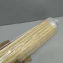 No Drill Bamboo Roman Shades Cordless, Raw Bamboo, 35" W x 64" H