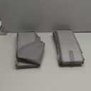 Onlyeasy Large Under Bed Shoe Organizer (6 to 12 Pairs x 2) - Underbed Shoes Closet Storage Solution with Metal Zipper and 2 Handles, Breathable, 29.3"x23.6"x5.9", Linen-like Grey, MXDUBSB2P