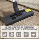 EZ SPARES Universal Vacuum Cleaner Floor Brush Attachment,Compatible with Most Brand,Hoover, Eureka, Rainbow,Shop VAC,Nozzle Tool, 2-in-1 for Hard Floor&Carpet (With An Adapter and Mini Clean Brush)