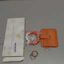 Lostars Wristlet Wallet for Women with Keychain – RFID Card Holder Small Wallet Wristlet with Key Ring (Classic, Orange)