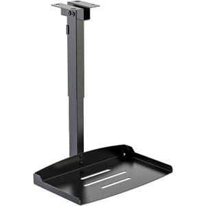 WALI Projector Ceiling Mount TrayProjector Wall Mount Holds up to 22lbs, Height Adjustable Universal Projectors Mount, No Hole Installation, Hidden Cable Routing, Black(PM-005-B)