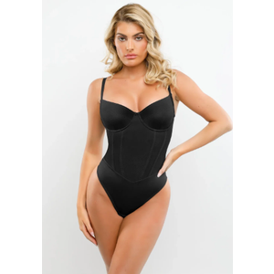 Popilush Bodysuits for Women Tummy Control Shapewear Corset Tops Large