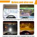 ZIMISI 2PCS Car Sun Visor Extender, 2 in 1 HD Day and Night Anti-Glare Goggles for Safe Driving, Adjustable Angle Car Visor Extender Sun Blocker, Universal Accessories for Most Cars