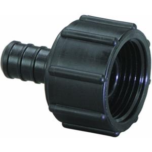 Viega 50133 PureFlow Zero Lead Poly Alloy PEX Crimp Port Adapter with 1/2-Inch by 1/2-Inch Crimp x Manabloc Port, 6-Pack