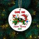 Personalized Game On Christmas Ornament 2024, Gaming Ornament Gifts for Gamer, Custom Name & Year Game Player Ornament, Game Christmas Tree Ornament, Game Lovers Xmas Keepsake, Video Game Controller