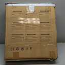 COSYLAND Toddler Kitchen Stool Helper  Stable A-Frame Design Kids Kitchen Step Stool with Protective Crossbar  Wooden Toddler Standing Tower for Learning in Bathroom (White & Natural)