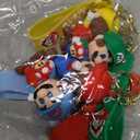 2 x Nuahyaz 4Pcs Cute Keychains, Super Brothers Keychain, Cartoon Bag Charms Car Keys, Party Favors for Boys and Girls