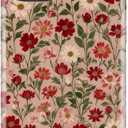 for iPhone 13 Case, Wireless Charging Compatible,Dual-Layer Protection with Cute Chic Wildflower, Soft Silicone + Hard Shell Phone Cover for Women - Dainty Floral Pattern