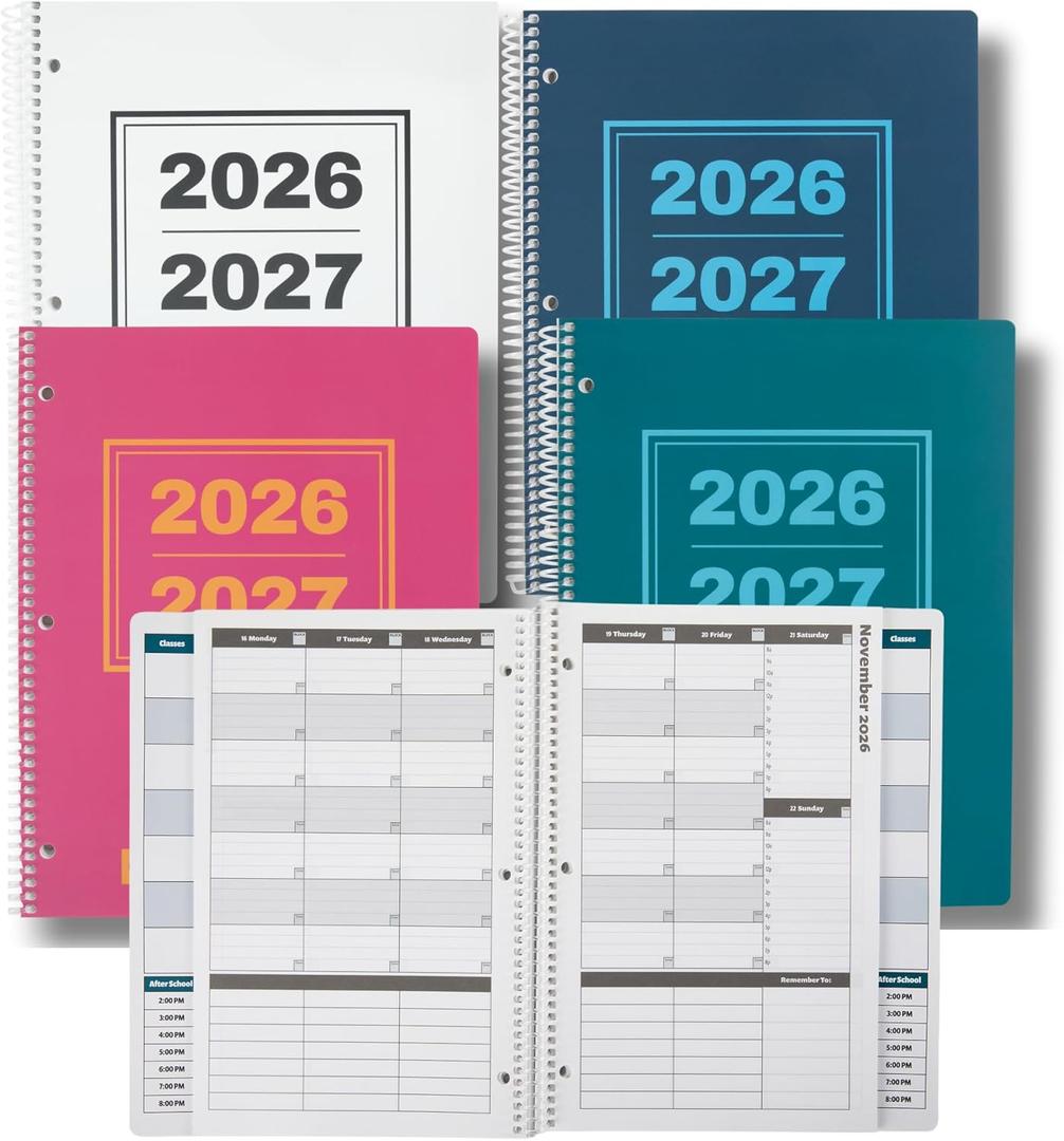 Order Out Of Chaos Academic Planner 2026-2027 Student Planner 8.5 x11 White