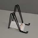 IPAME 10 Inch Large Plate Stands for Display - Metal Plate Holder Display Stand + Small Easels Picture Stand for Book, Platter, Plaque, Photo Frame, Tabletop Art (2 Pack)