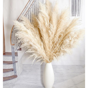 10pcs 40'' Pampas Grass Tall Decor - Pompas Floral, Tall Pampas Grass for Floor Vases, Living Room Floor, Floor Plants, Plumas para, and Grass Wall Decor