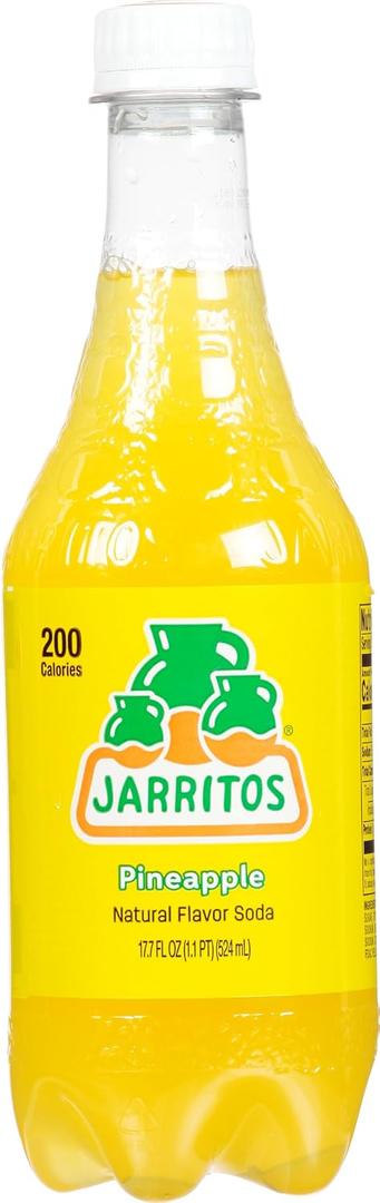 Jarritos, Pineapple Pet Bottle, 17.7 Fl Oz (EXP 10/11/25)