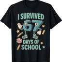 Kids 6-7 Meme I Survived 67 Days of School T-Shirt Large