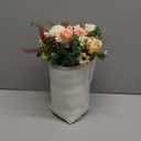 Fake Flowers with Vase,Faux Flowers in Vase for Home Decor,Silk Pink Dahlia Artificial Flowers with Vase for Coffee Table Decor,Living Room Bathroom Plant Decor, Centerpiece Table Decorations