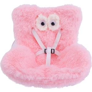 BOXOB Car Seat for Dolls, Cute Safety Have a Seat with Soft Furry Cushion Pink Sofa Car Air Vents Clip Desktop Decor Chair to Display Doll Toy Ornaments Decorations Accessories