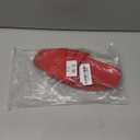 Women's Flat Sandals, Ladies Leather Cross Strap Slide Slippers, Comfy Dressy Slip on Shoes Elegant Summer Fall Spring Cute Open Toe Casual Footwear (8, Red)